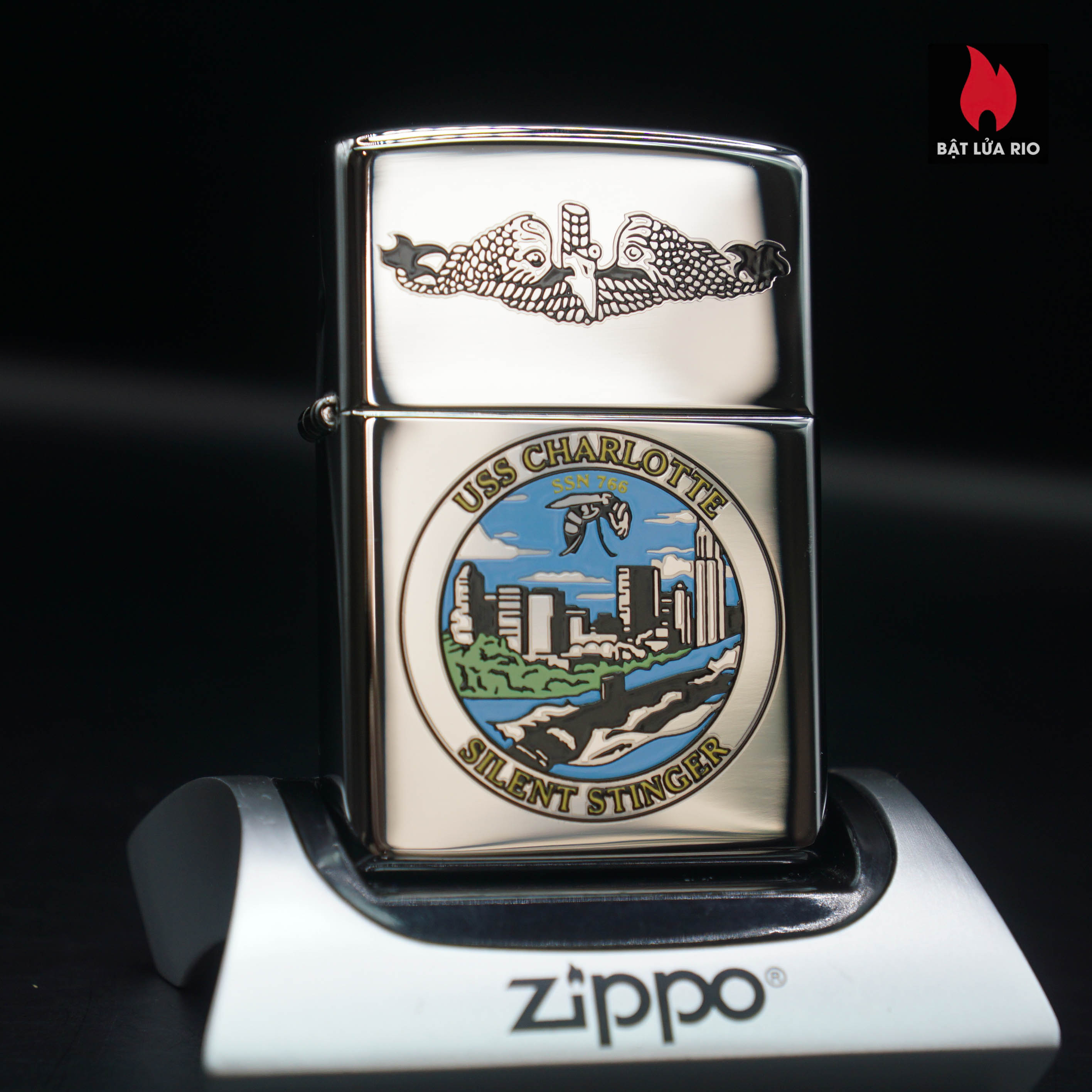 Home 38 Zippo 2008 – USS Charlotte (SSN-766) – Tàu Ngầm Tấn Công Hạt Nhân