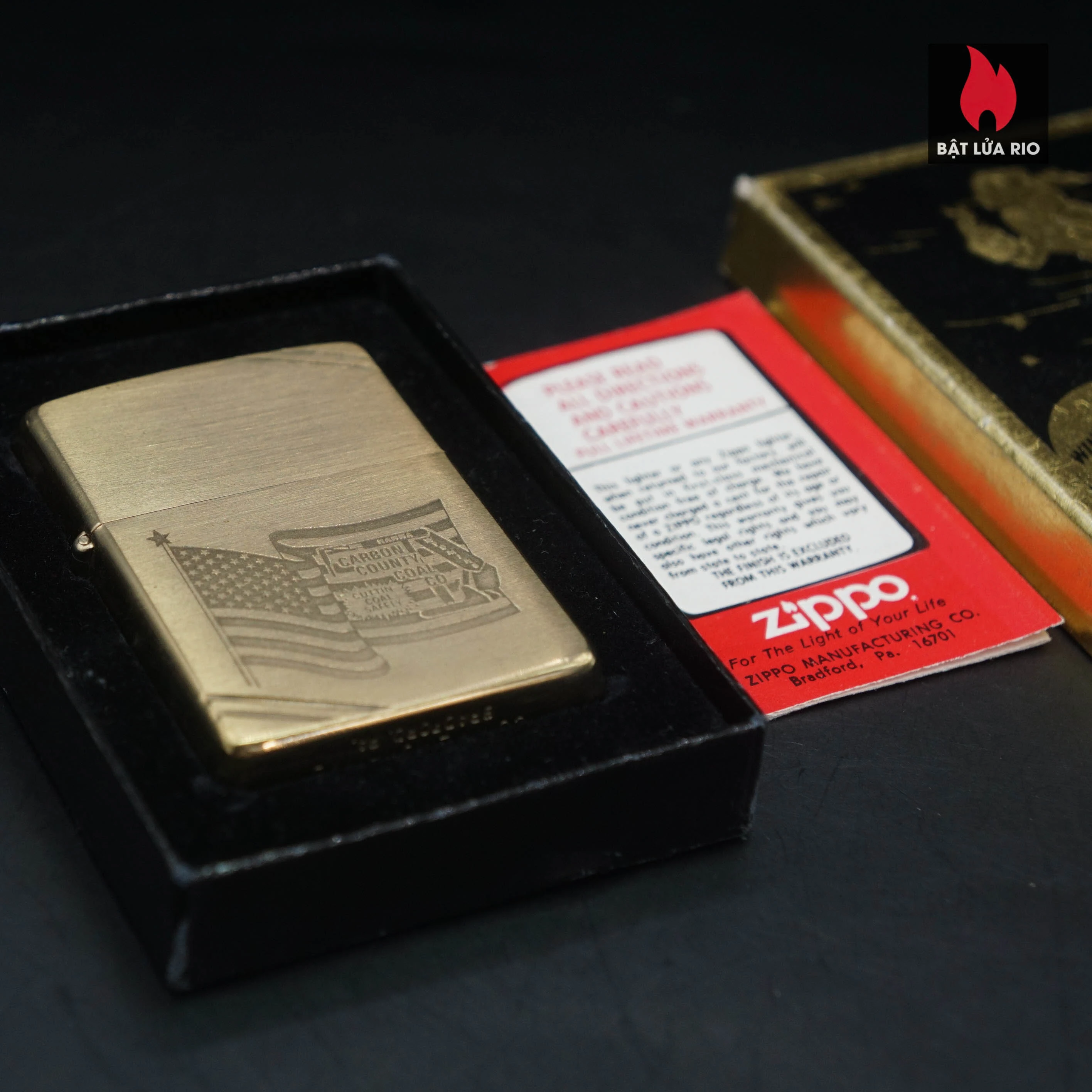 Zippo Chu Niên 1932-1982 – Đồng Khối – Commemorative 1932-1982 50th Anniversary – Carbon County Coal Co 88 Zippo Chu Niên 1932-1982 – Đồng Khối – Commemorative 1932-1982 50th Anniversary – Carbon County Coal Co 2