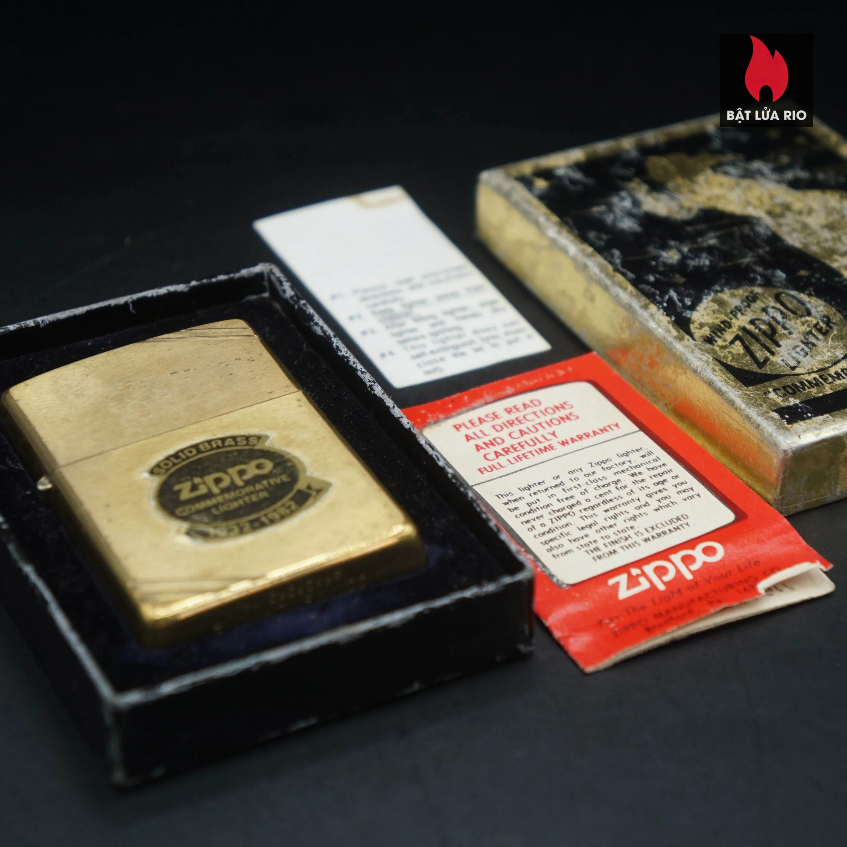 Zippo Chu Niên 1932-1982 – Đồng Khối – Commemorative 1932-1982 50th Anniversary – Trơn 2 mặt 85 Zippo Chu Niên 1932-1982 – Đồng Khối – Commemorative 1932-1982 50th Anniversary – Trơn 2 mặt 2