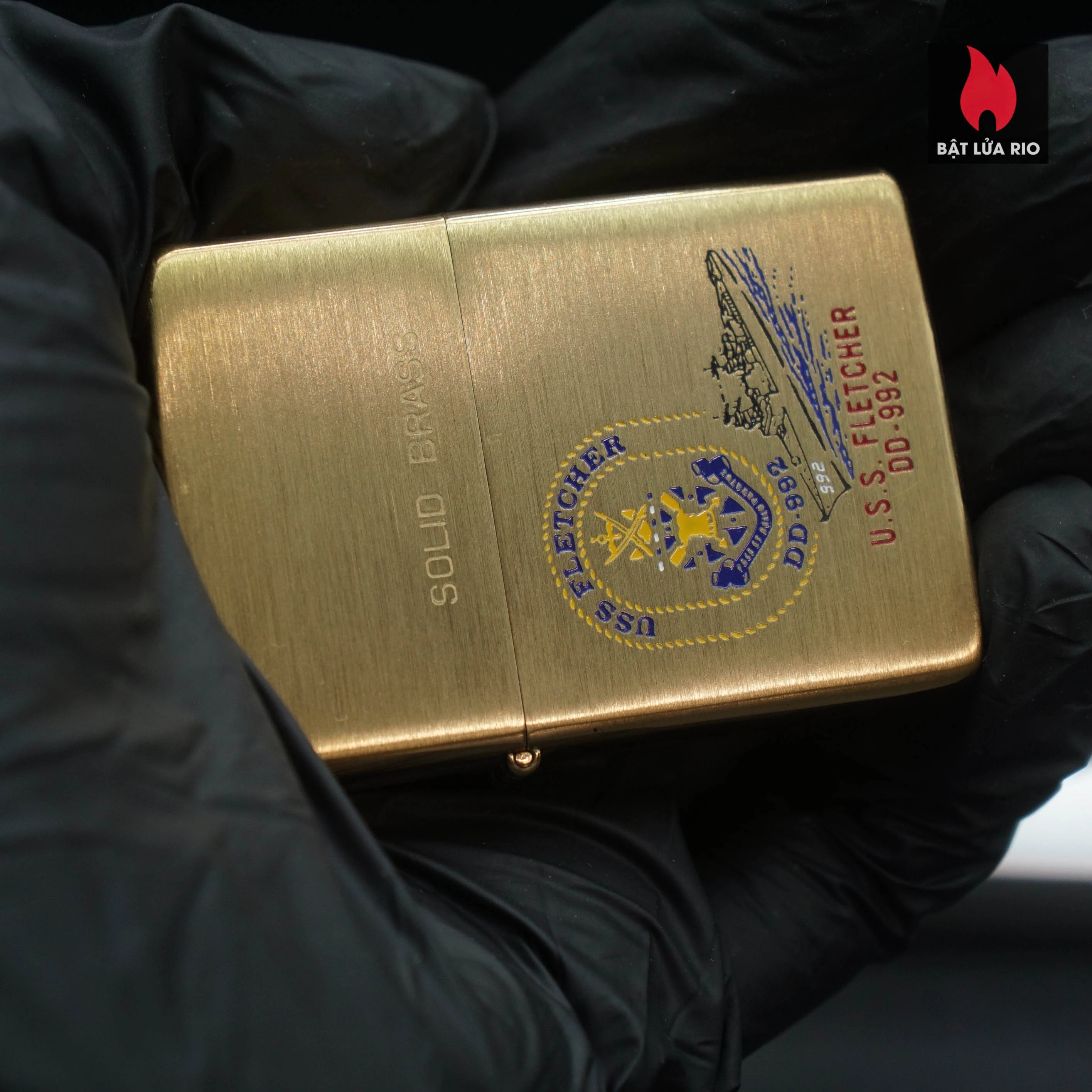 Zippo Chu Niên 1932-1983 – Đồng Nguyên Khối – USS Fletcher DD-992 – Tàu Khu Trục 66 Zippo Chu Niên 1932-1983 – Đồng Nguyên Khối – USS Fletcher DD-992 – Tàu Khu Trục 9