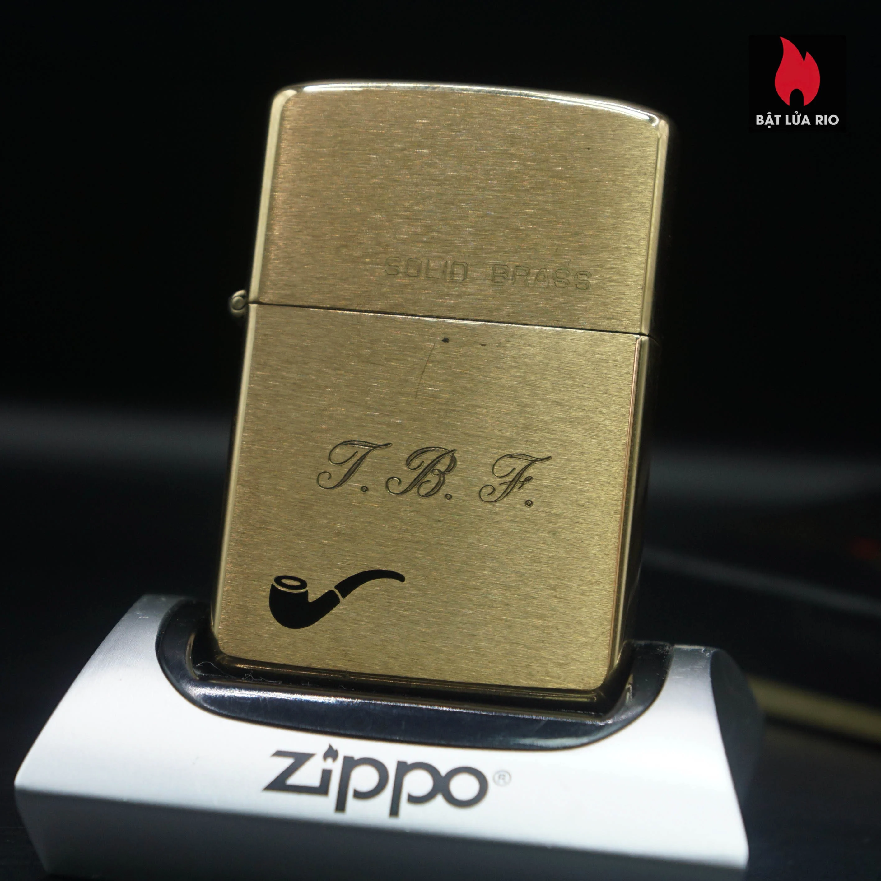 Zippo Chu Niên 1932-1984 – Đồng Nguyên Khối – Pipe Lighter – Zippo Hút Tẩu 5