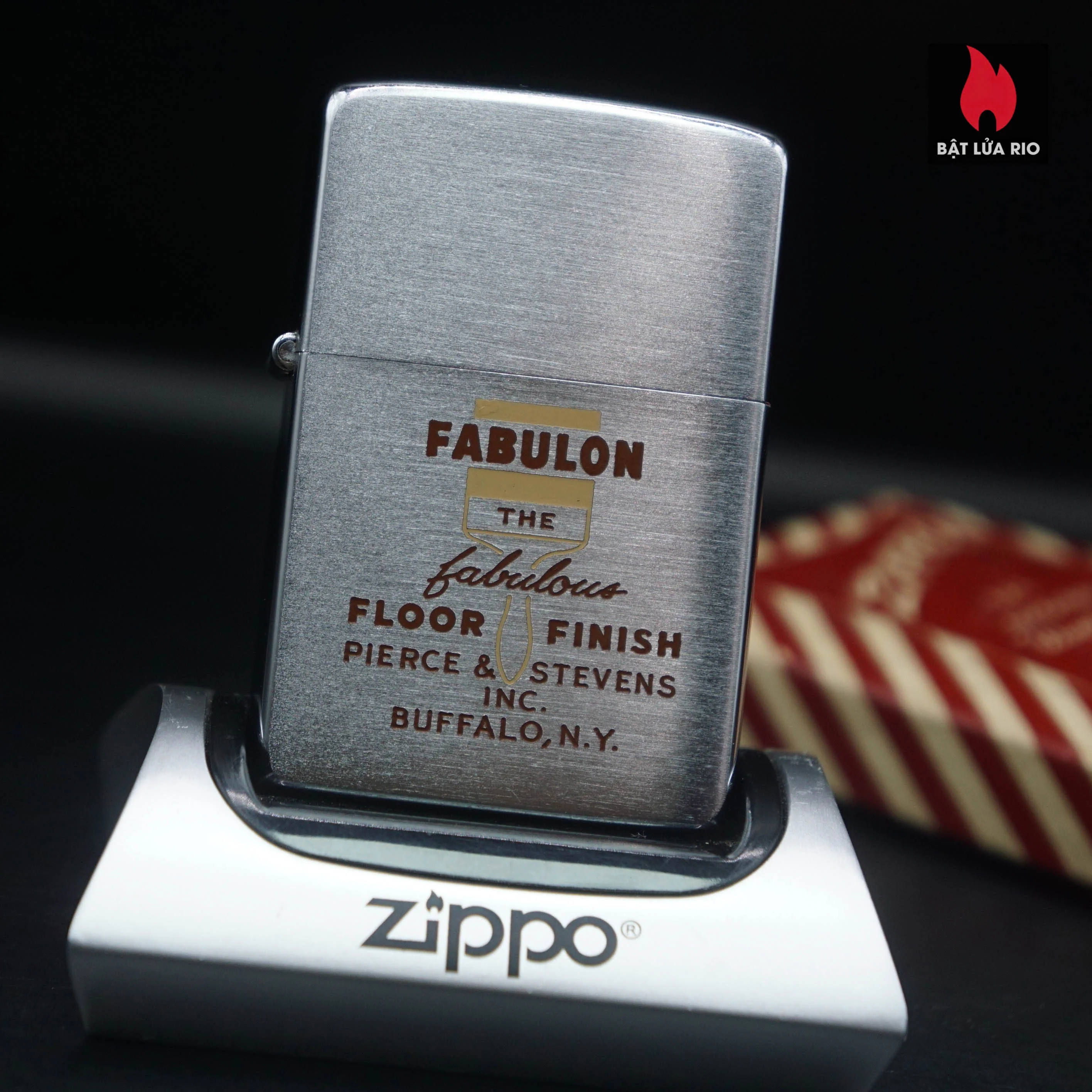 Zippo Xưa 1956 – Fabulon Floor Finish – Pierce & Stevens Inc. (Buffalo, N.Y.) – Thương Hiệu Nước Sơn Sàn Gỗ 45 Zippo Xưa 1956 – Fabulon Floor Finish – Pierce & Stevens Inc. (Buffalo, N.Y.) – Thương Hiệu Nước Sơn Sàn Gỗ 2