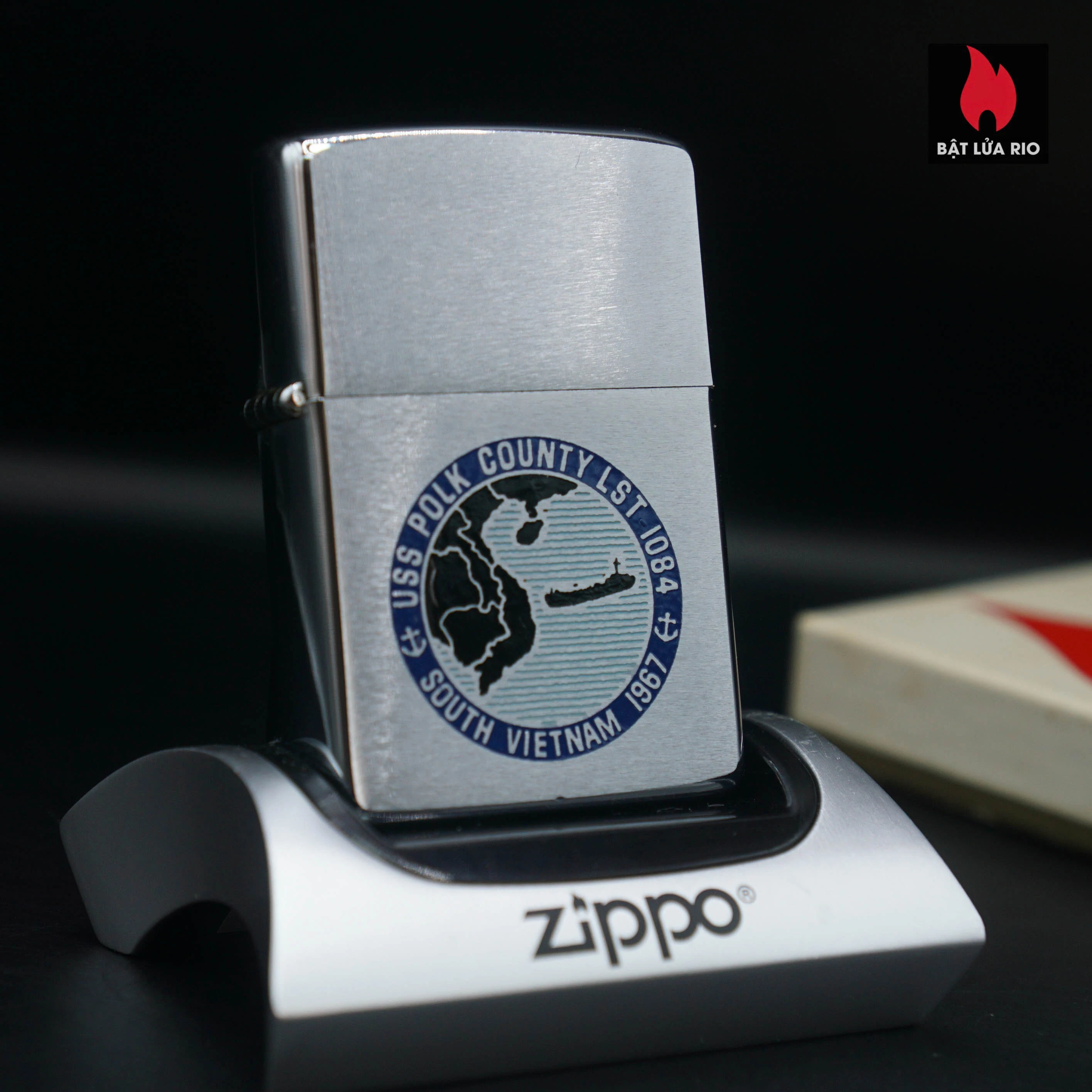 Zippo Xưa 1967 – Việt Nam War – USS Polk County (LST-1084) – South VietNam 1967