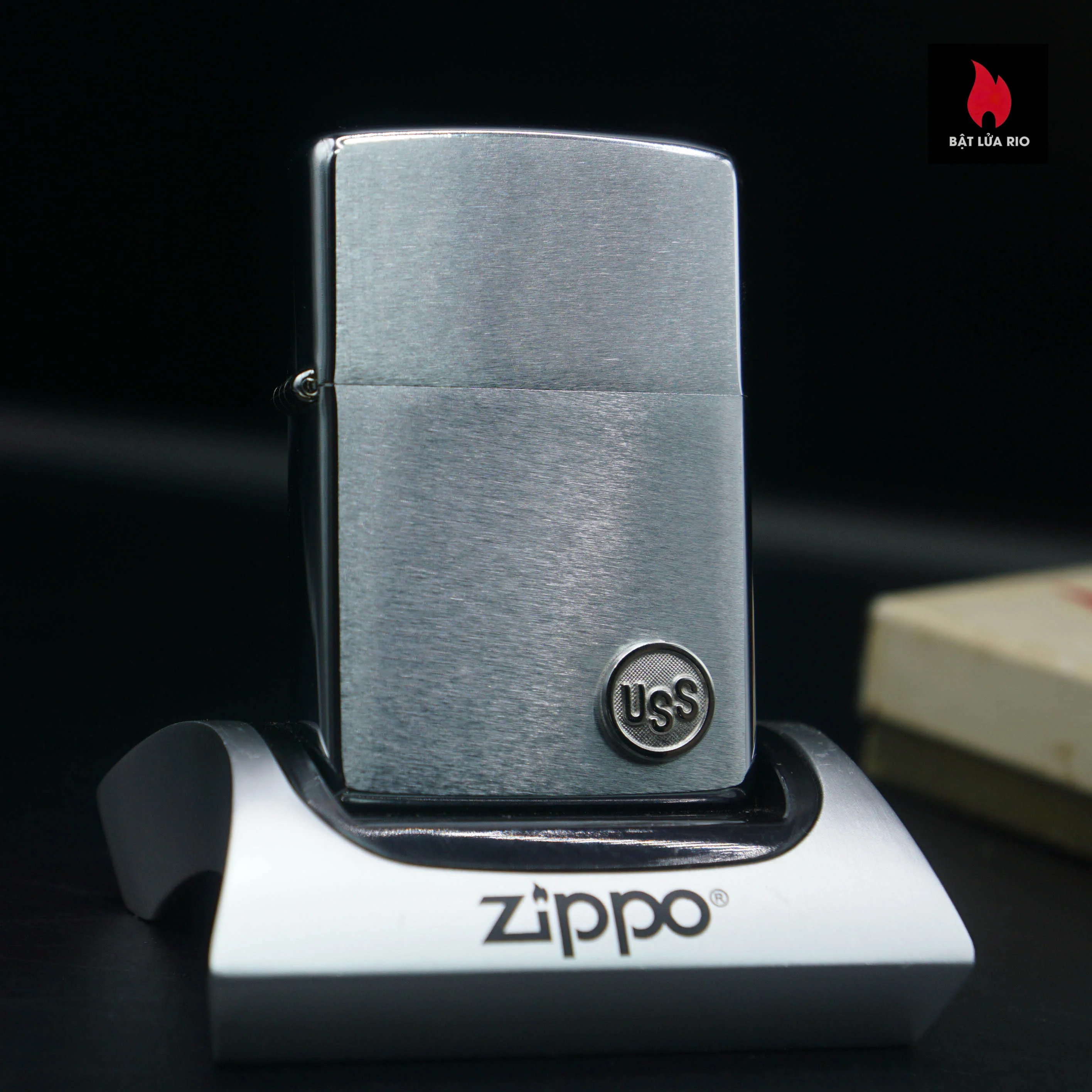 Home 40 Zippo Xưa 1978 – United States Steel – Tổng công ty Thép Hoa Kỳ