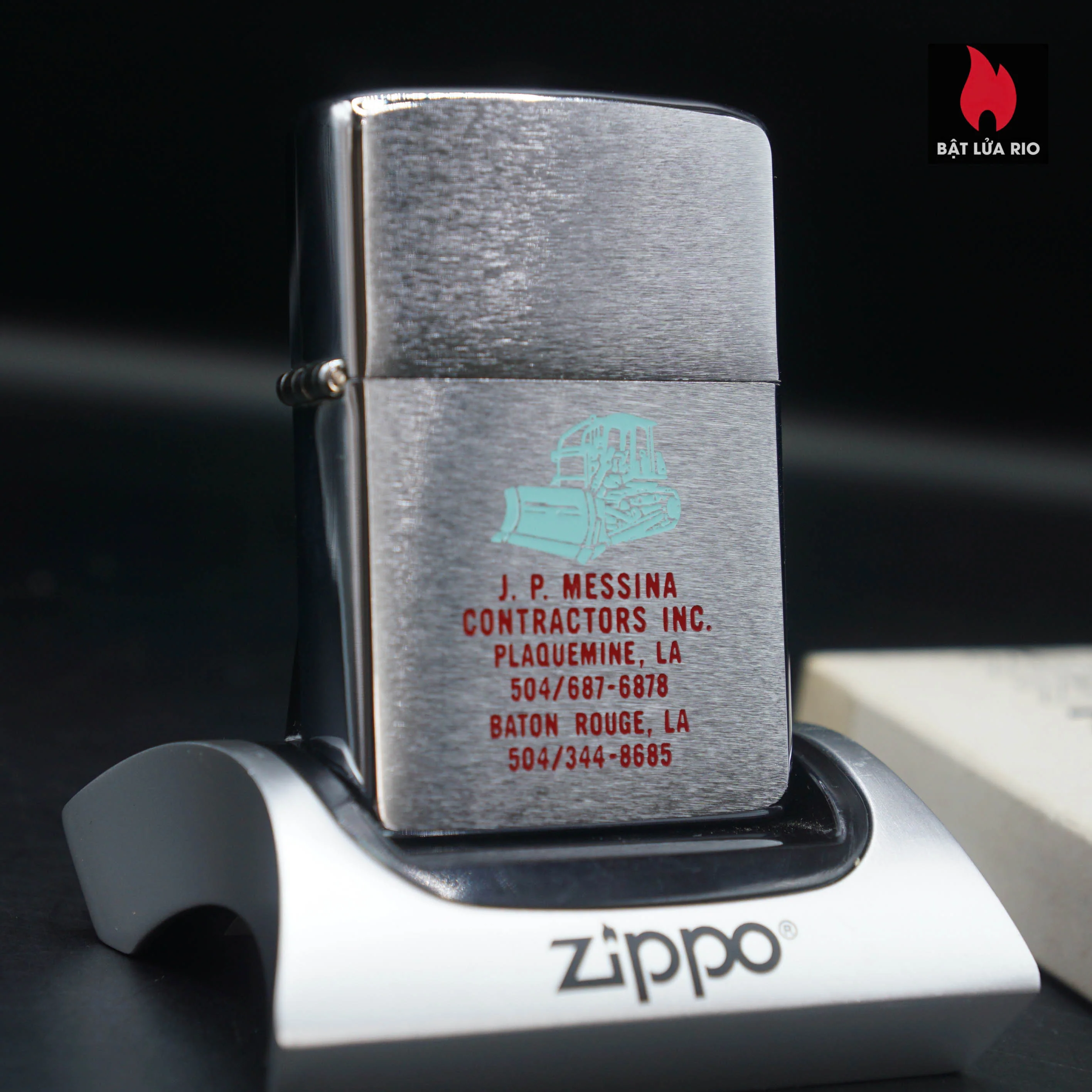 Home 44 Zippo Xưa 1979 – J. P. Messina Contractors Inc – Công Ty Cơ Giới và Xây Dựng
