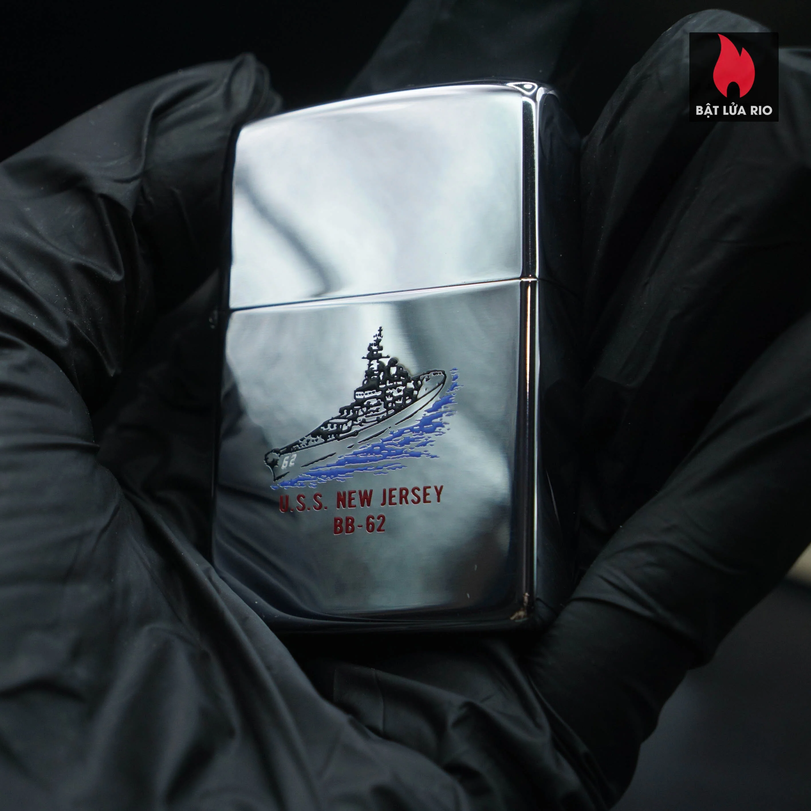Zippo Xưa 1984 – USS New Jersey BB-62 – Thiết Giáp Hạm 7 Zippo Xưa 1984 – USS New Jersey BB-62 – Thiết Giáp Hạm 7